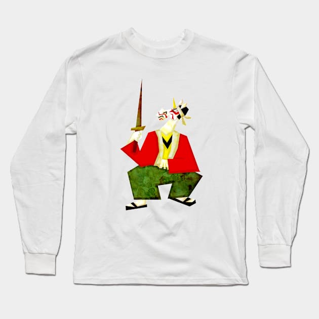 Unicorn Kabuki Long Sleeve T-Shirt by Thatssounicorny